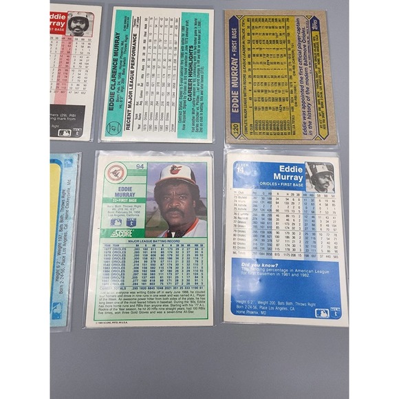 Eddie Murray, Orioles, Lot of 12 Baseball Cards from the 1990s - Picture 7 of 7